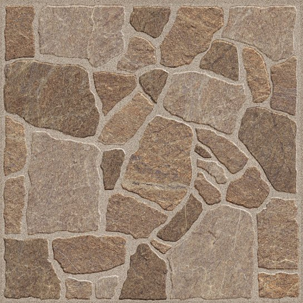 Плитка Golden Tile Cortile коричневий 400х400 2F7830